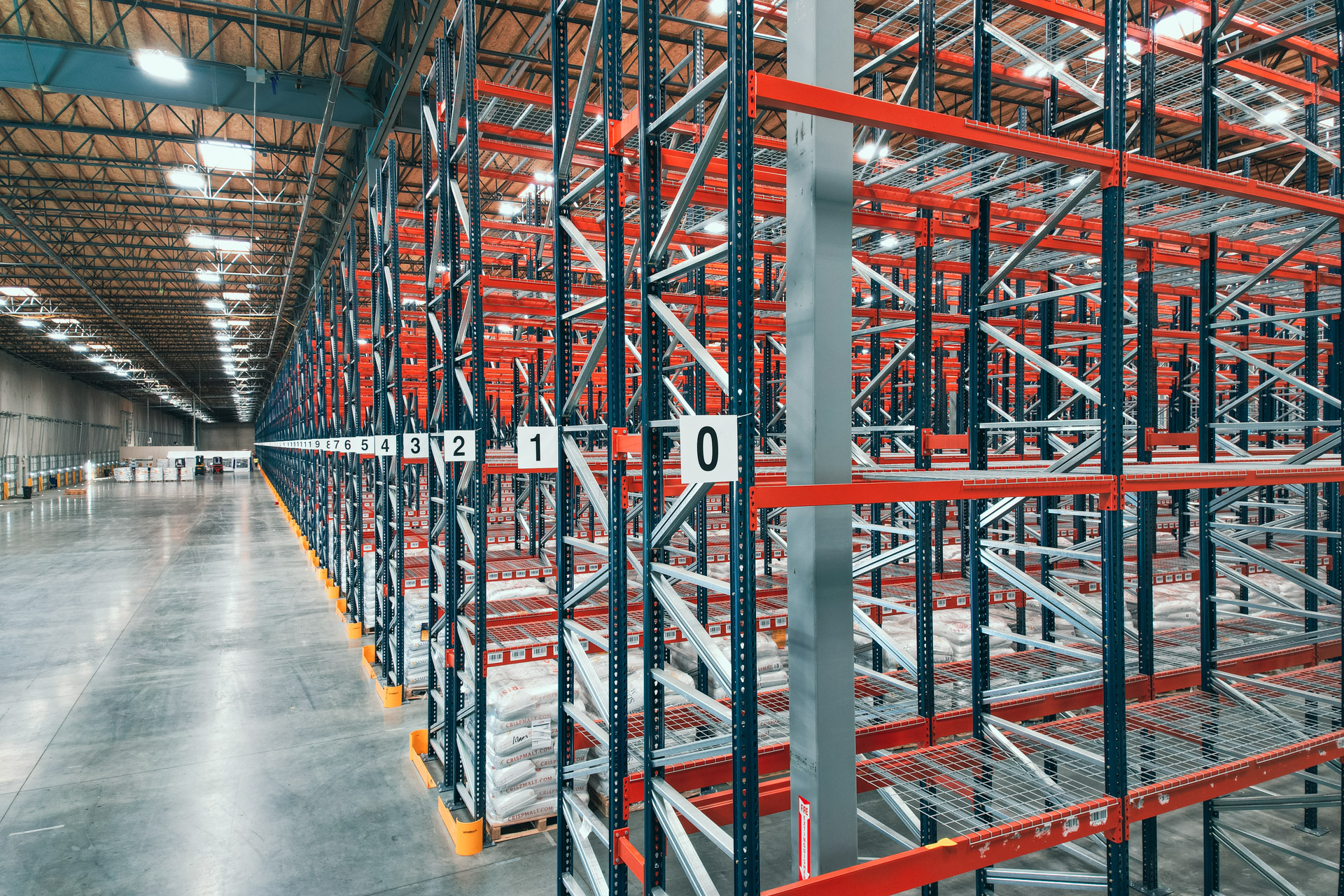 Industrial pallet racking warehouse in Washington Pennsylvania
